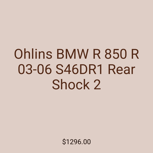 Ohlins BMW R 850 R 03-06 S46DR1 Rear Shock 2