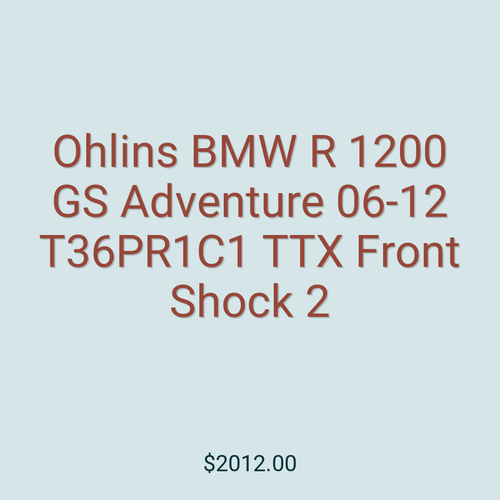 Ohlins BMW R 1200 GS Adventure 06-12 T36PR1C1 TTX Front Shock 2