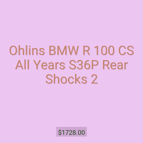 Ohlins BMW R 100 CS All Years S36P Rear Shocks 2