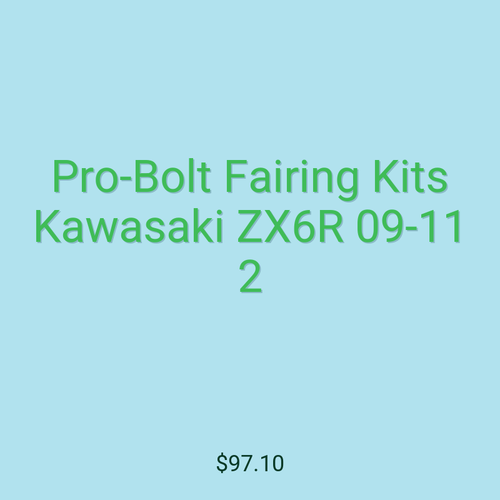 Pro-Bolt Fairing Kits Kawasaki ZX6R 09-11 2