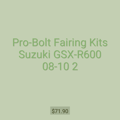 Pro-Bolt Fairing Kits Suzuki GSX-R600 08-10 2