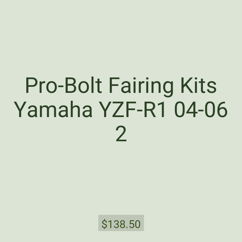 Pro-Bolt Fairing Kits Yamaha YZF-R1 04-06 2