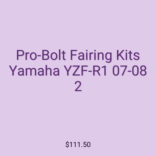 Pro-Bolt Fairing Kits Yamaha YZF-R1 07-08 2