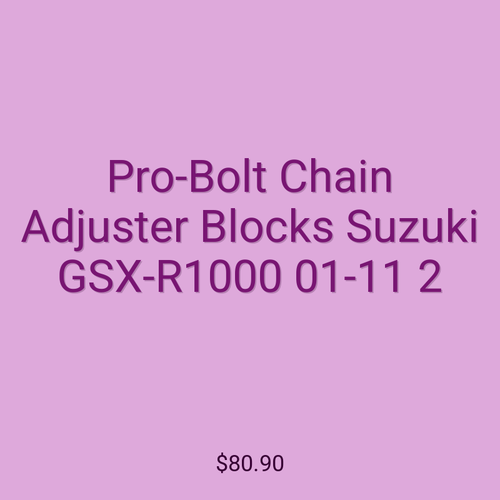 Pro-Bolt Chain Adjuster Blocks Suzuki GSX-R1000 01-11 2