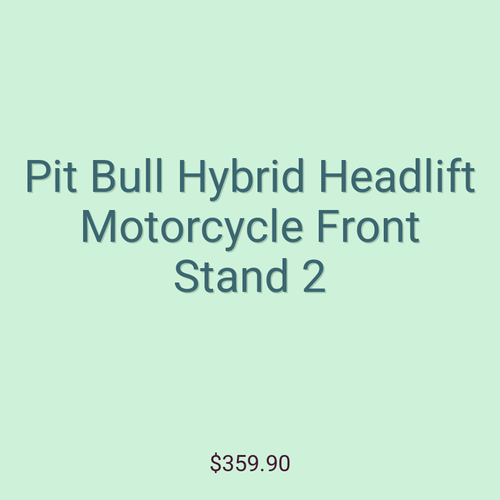 Pit Bull Hybrid Headlift Motorcycle Front Stand 2