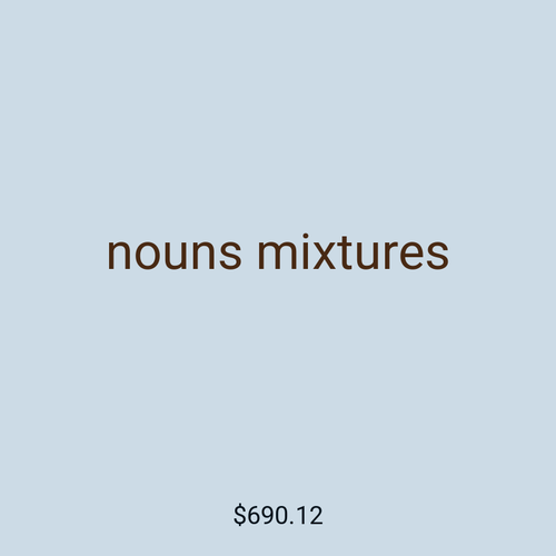 nouns mixtures
