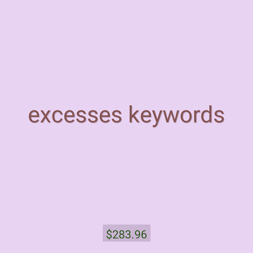excesses keywords