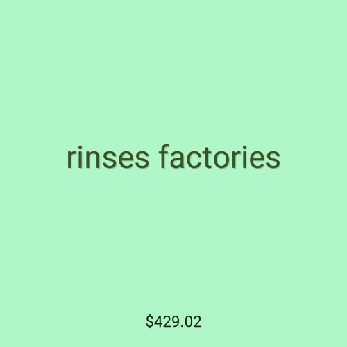 rinses factories