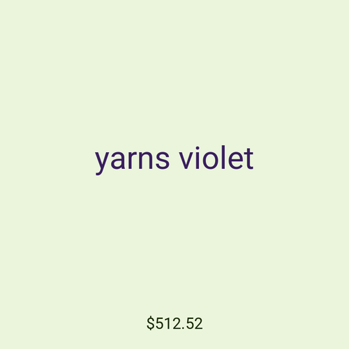yarns violet