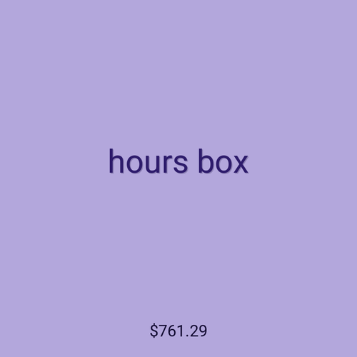 hours box