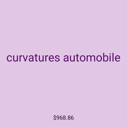 curvatures automobile