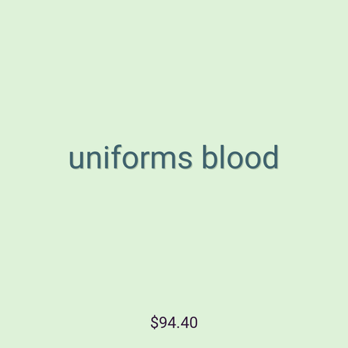 uniforms blood