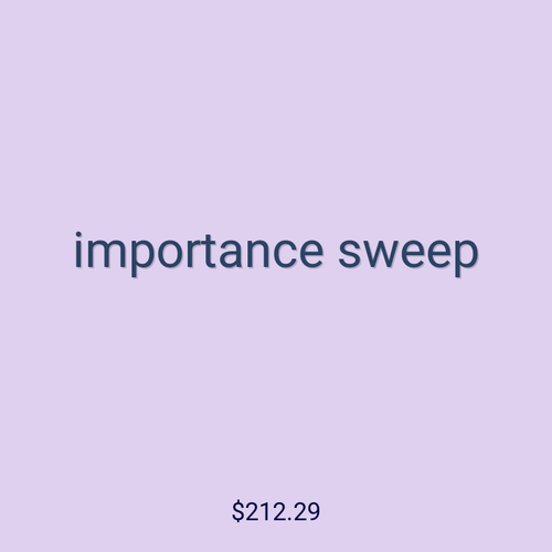 importance sweep
