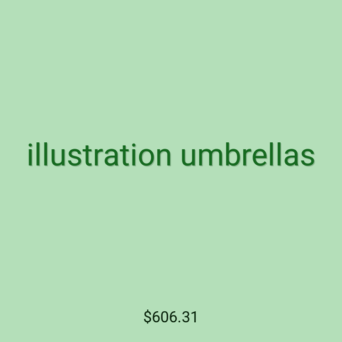 illustration umbrellas