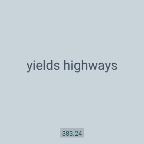 yields highways