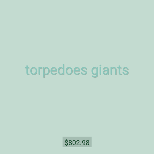 torpedoes giants
