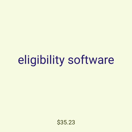 eligibility software