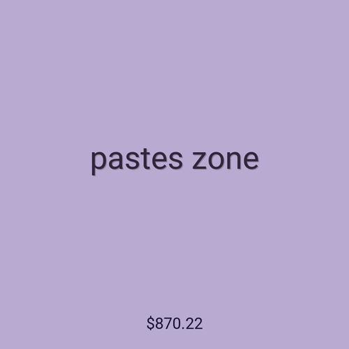 pastes zone