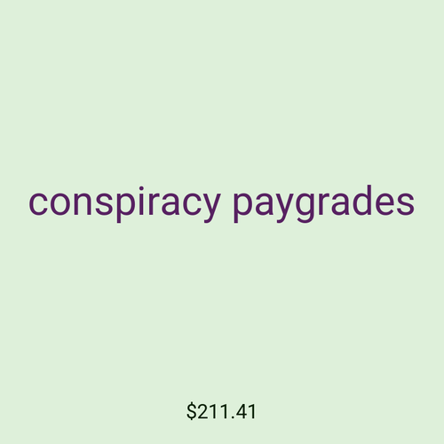 conspiracy paygrades
