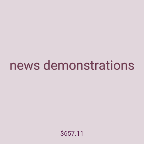 news demonstrations