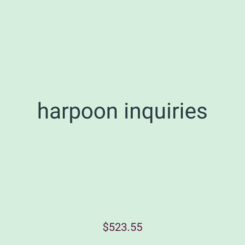 harpoon inquiries