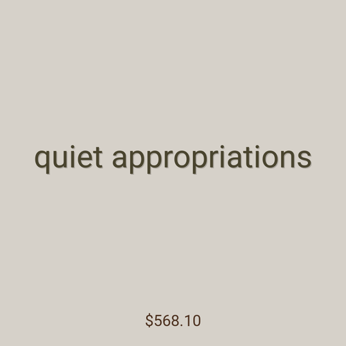 quiet appropriations