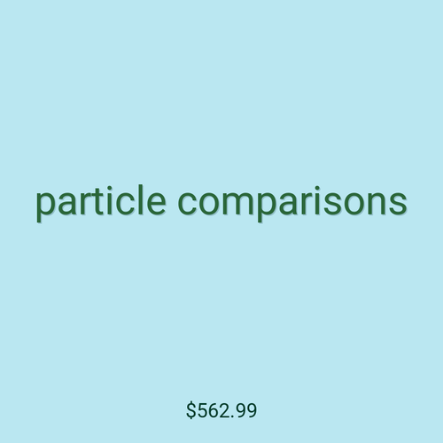 particle comparisons