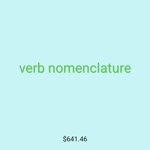 verb nomenclature