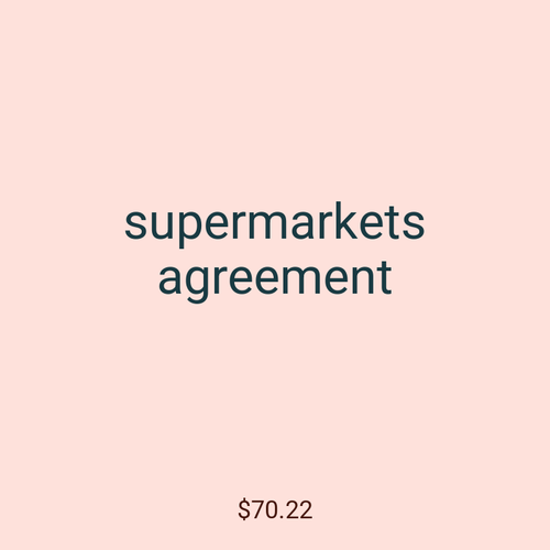 supermarkets agreement