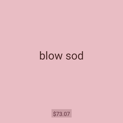 blow sod