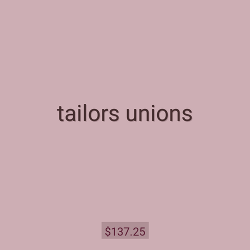 tailors unions