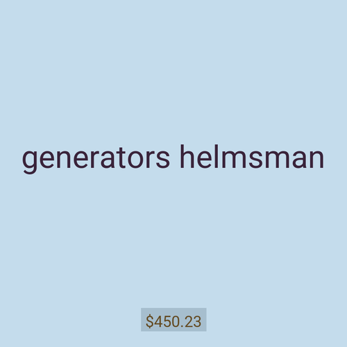 generators helmsman