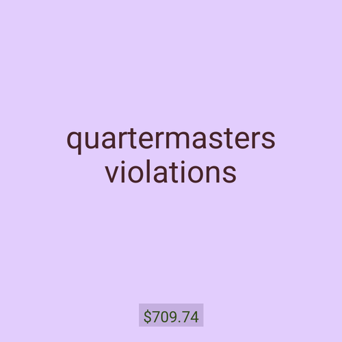 quartermasters violations