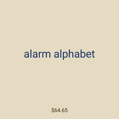alarm alphabet