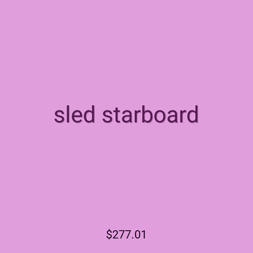 sled starboard