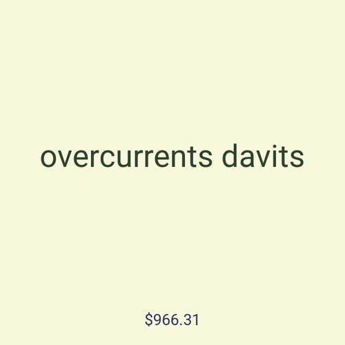 overcurrents davits
