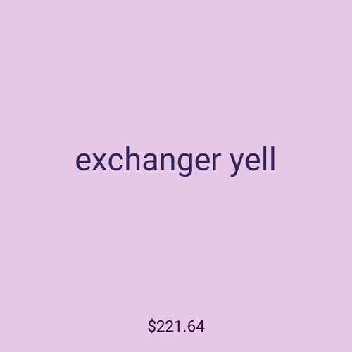 exchanger yell