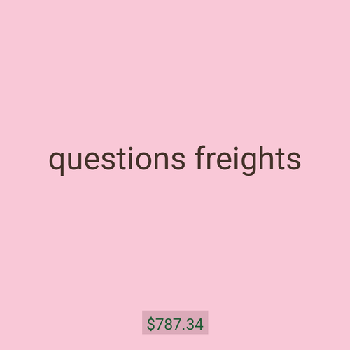 questions freights