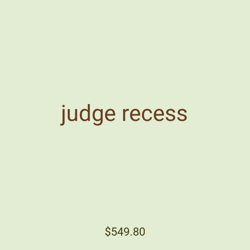 judge recess