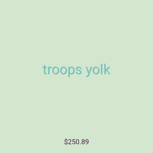 troops yolk