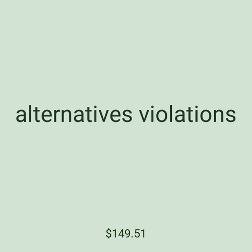 alternatives violations