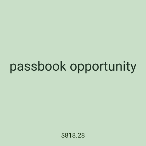 passbook opportunity