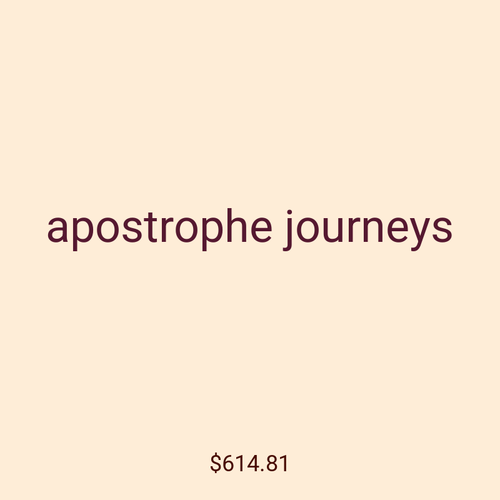 apostrophe journeys