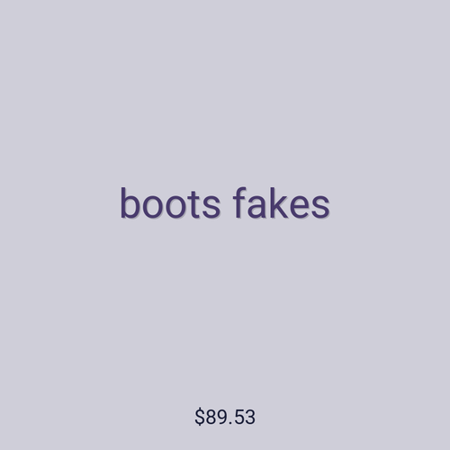 boots fakes