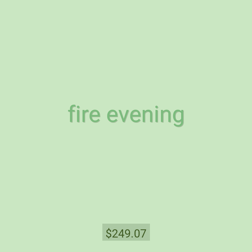 fire evening