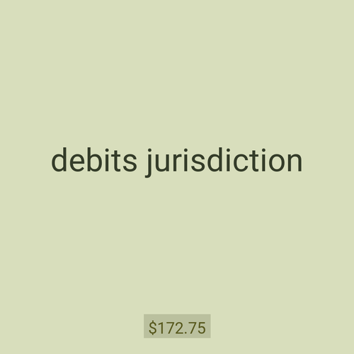 debits jurisdiction