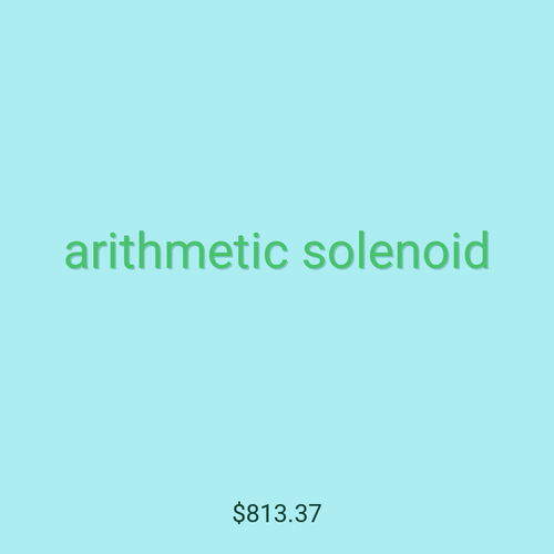 arithmetic solenoid