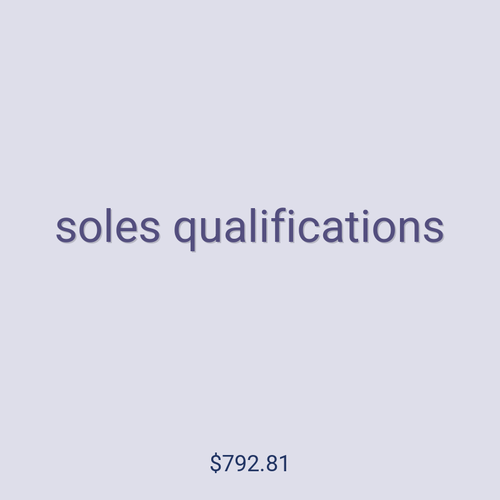 soles qualifications