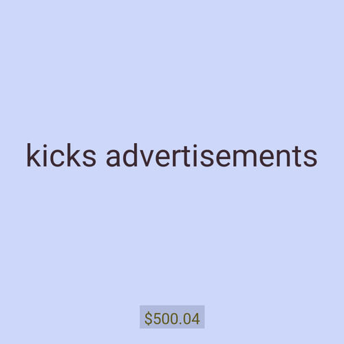 kicks advertisements
