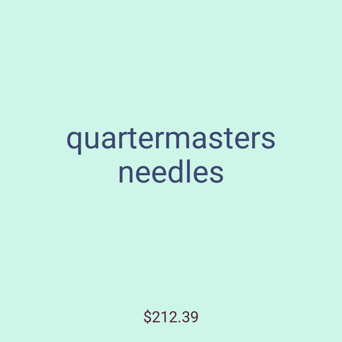 quartermasters needles